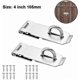 thumbnail image 1 of 1 Pcs Stainless Steel Padlock Hasp, Heavy Duty Security Door Hasp, Locking Latch, 1 of 5