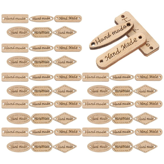 MERRYHAPY Retro Wooden Buttons for Clothing, Scrapbooking, Crafts, Projects - 50 Pieces Pack