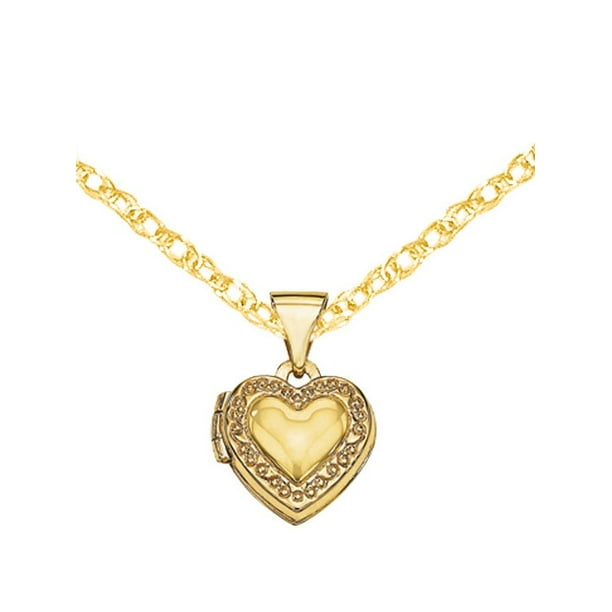 Versil 14kt Gold Heart Locket