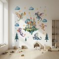 thumbnail image 6 of Flying Dragon Wall Stickers Cartoon Castle Wall Decor Nursery Stickers Dragon DIY Vinyl Murals Peel and Stick Wallpaper Art Decals for Room Playroom Livingroom Baby Room Decor, 6 of 9