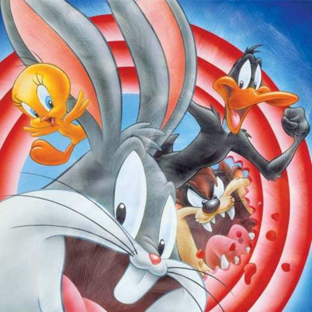 Bullseye Looney Tunes Bugs Bunny and Friends Hanging Canvas Art
