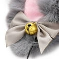 thumbnail image 3 of Anime Cosplay with Fluffy Cat Ears Head Band Japanese Lolita Head Bands Girls Party Costume Hair Accessories Light Grey 250mm, 3 of 3