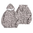 thumbnail image 5 of Hoodies for Women Oversized Sweatshirt Camo Leopard Print Long Sleeve Pullover Sweatshirts with Pockets Fall Winter Tops (Light Gray XL), 5 of 5
