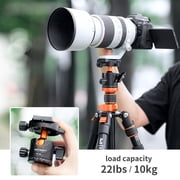 K&F CONCEPT 78 Professional Compact Aluminum Camera Tripod for DSLR Camera Photo, Lightweight Travel Tripod with 360 Degree Ball Head for Photography
