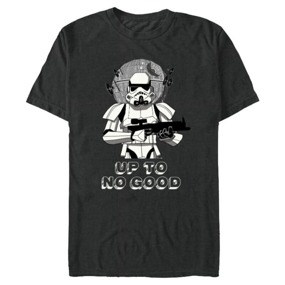 Star Wars Stormtrooper Empire Up to No Good - Short Sleeve Blended T-Shirt for Adults - Customized-Dark Heather