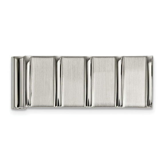 FB Jewels Stainless Steel Polished/Brushed Money Clip