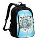 thumbnail image 1 of Easygdp World Travel Mochila para Laptop de Viaje con Puerto USB, Mochila para Laptop con Puerto de Carga USB para Mujeres y Hombres, 1 of 7