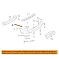 thumbnail image 3 of For 09-13 Forester 2.5L Rear Bumper Cover Side Retainer Mount Bracket SET PAIR, 3 of 5