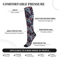 thumbnail image 2 of Sikiie Flowers ad Butterflies 1 Pairs Compression Socks for Men and Women 15-20 mmHg Running Support Socks, 2 of 7
