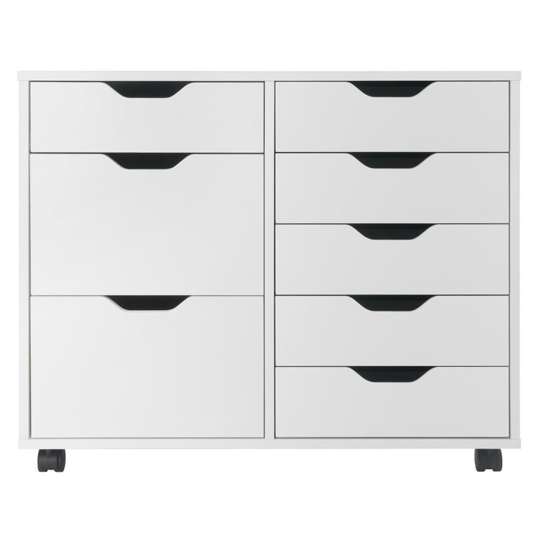 Winsome Halifax 6-Drawer Multi-Storage Mobile Cabinet 10632, White