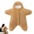 thumbnail image 5 of larppty Baby Starfish Onesie, Cute Thick Fleece Wearable Soft Newborn Baby Infant Warm Swaddle Wrap Sleeping Sack, 5 of 7