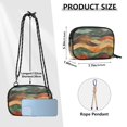 thumbnail image 4 of FORMRS Mini Crossbody Bag for Women Adjustable Rope Shoulder Casual Phone Purse, Abstract Wavy Landscape, 4 of 7