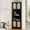Black, variant on VEANERWOOD Rattan 67" Tall Corner Storage Cabinet, Corner Shelf Stand Storage Rack for Living Room, Home Office, Kitchen, Small Space,Natural