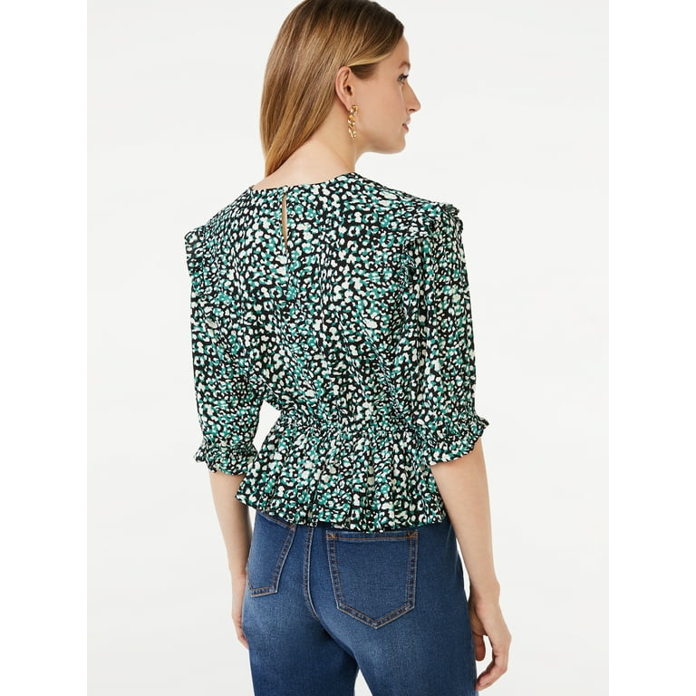 Walmart peplum top sales