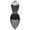 Black, variant on Women's Rhinestone Lyrical Jazz Dance Leotard Ballroom Tango Dance Dress Prom Party Mock Neck Bodysuit Black XL