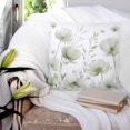 thumbnail image 3 of 24x24 Pillow Covers Set of 2, Sage Green Spring Floral Throw Pillow Covers Decorative Couch Cushion Case, Summer Botanical Watercolor Vintage Microfiber Square Pillowcases for Bedroom Car Living Room, 3 of 7