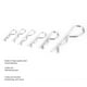 thumbnail image 3 of 110PCS Kit de surtido de chavetas Pin de chaveta ondulada de acero inoxidable tipo R Pasador de chaveta galvanizado Accesorio de herramientas manuales Ecomeon no, 3 of 6