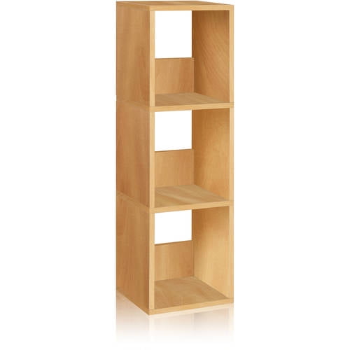 Way Basics Eco3 Shelf Trio Narrow Bookcase and Storage Shelf, Multiple