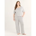 thumbnail image 4 of Joyspun Women’s Scoop Neck Sleepwear Tee with Short Sleeves, Sizes S-3X, 4 of 7