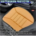 thumbnail image 3 of Car Seat Cushion Pad, 20''×18'' Comfort Car Seat Protector with 1.2" Thick Memory Foam, Driver Seat Cushion Auto Seat Cover with Non-Slip Bottom for Car, Home and Office Chairs (Orange), 3 of 11