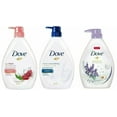 thumbnail image 1 of Dove Body Wash with Pump Variety Pack of 3- I Liter Bottle-Revive Pomegranate Lemon Verbena, Relaxing Lavender, Deep Nourishing, 1 of 10