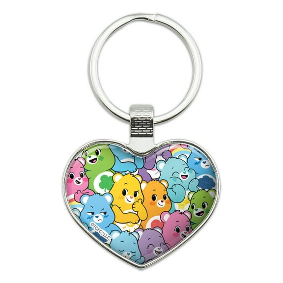 Care Bears: Unlock the Magic Very Many Bears Keychain Heart Love Metal Key Chain Ring