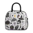 thumbnail image 2 of Womens Black Halloween Witchcraft Elements Lunch Box for Work,Insulated Lunch Bag for Women,Loncheras Para Mujer,Leakproof Adult Lunch Bag for Work,Beach,Travel,Picnic,Camping, 2 of 7