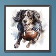 thumbnail image 2 of 5D DIY taladro redondo completo pintura de diamante juego pelota cachorro Kit decoración del hogar 30x30cm, 2 of 9