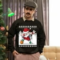 thumbnail image 5 of Christmas Sweatshirt, Dabbing Santa Basketball Christmas Sweatshirt, Funny Ugly Holiday Sweatshirt, Xmas Gift for Basketball Players & Fans, 5 of 5