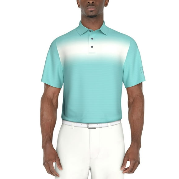 Pga Tour Mens Regular fit Short Sleeve Polo Shirt XXL Blue