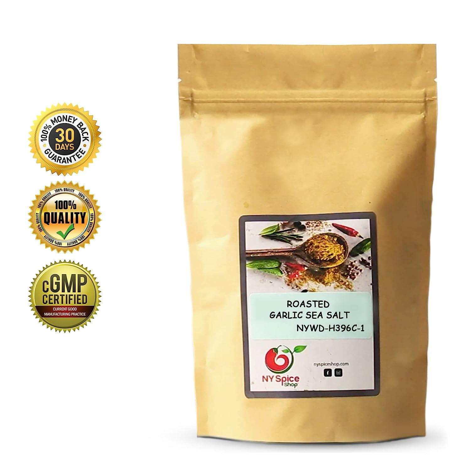 NY SPICE SHOP Roasted Garlic Sea Salt - 5 Pound - Dried Roasted Garlic Powder