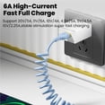 thumbnail image 4 of Câble de Données à Ressort pour Voiture 100W, Câble de Charge Rapide Rétractable USB-C vers Type-C pour Xiaomi Huawei, Câble de Transfert de Charge Rapide, 4 of 6