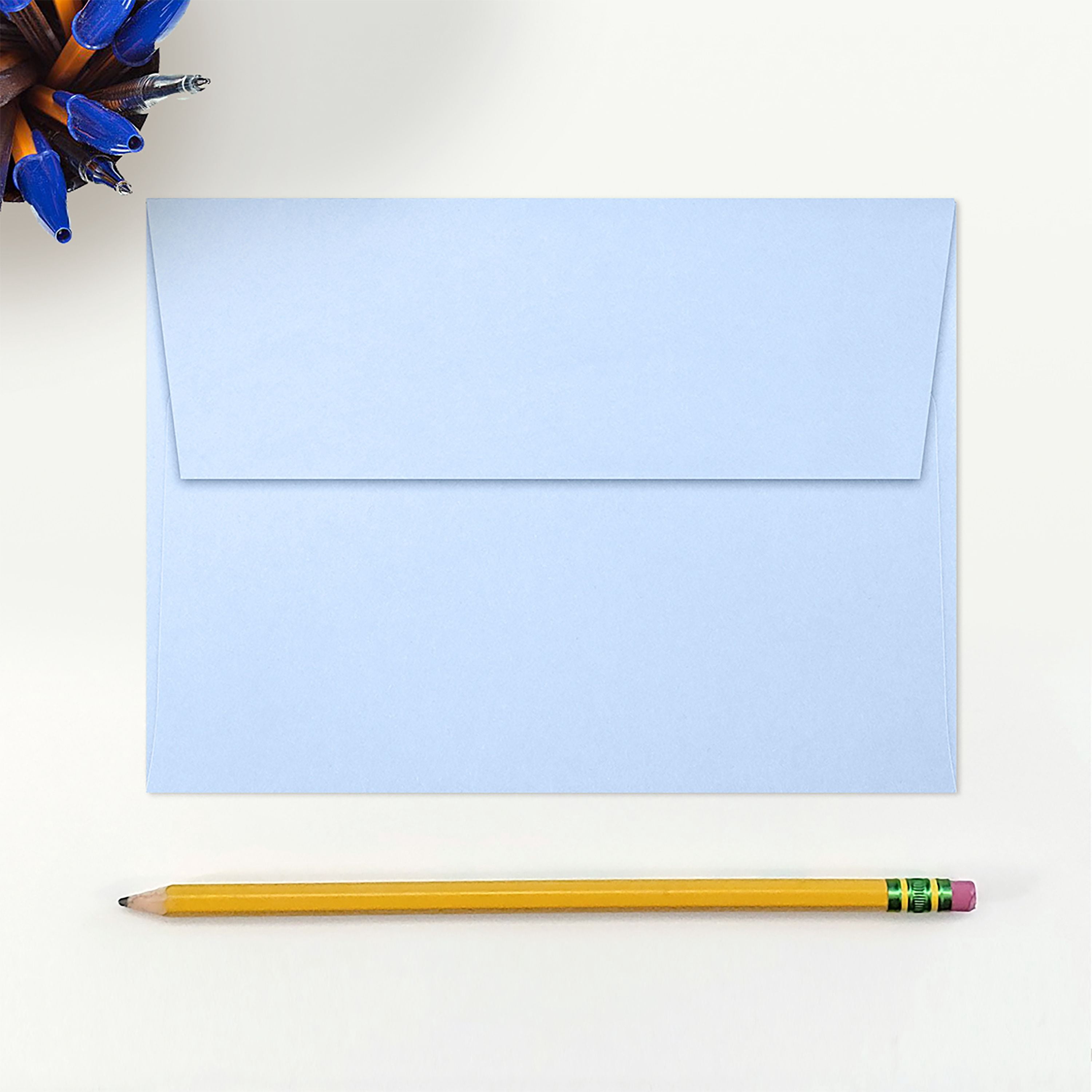 LUXPaper A7 Invitation Envelopes, 5 1/4 x 7 1/4, Baby Blue, 1000/Pack