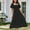 Black summer dresses, variant on pimelu Dresses for Women Dresses for Women 2024 Beach Boho Elastic Waist Flowy Ruffle Swing A Line Long Dress Summer Casual Solid Short Sleeve Square Neck Womens Maxi Sundress