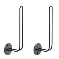 Hecteas Rack - Storage Rack - 2Pcs Hat Organizer for Baseball Caps Hat Rack Hats Can Be Hung Stacked on The Hanger Hat Storage Rack(2X Metal L-Shaped Wire Baseball Cap Organizer - Black)