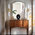 thumbnail image 4 of Minimalistt Double Tube Antique Brass Metal with Milk Glass Shade Vanity Light, Contemporary Wall-Mounted Sconce, Hand-polished Wall Light, Indoor Sconce beside Mirror, for Bathroom, Living Room, 4 of 9