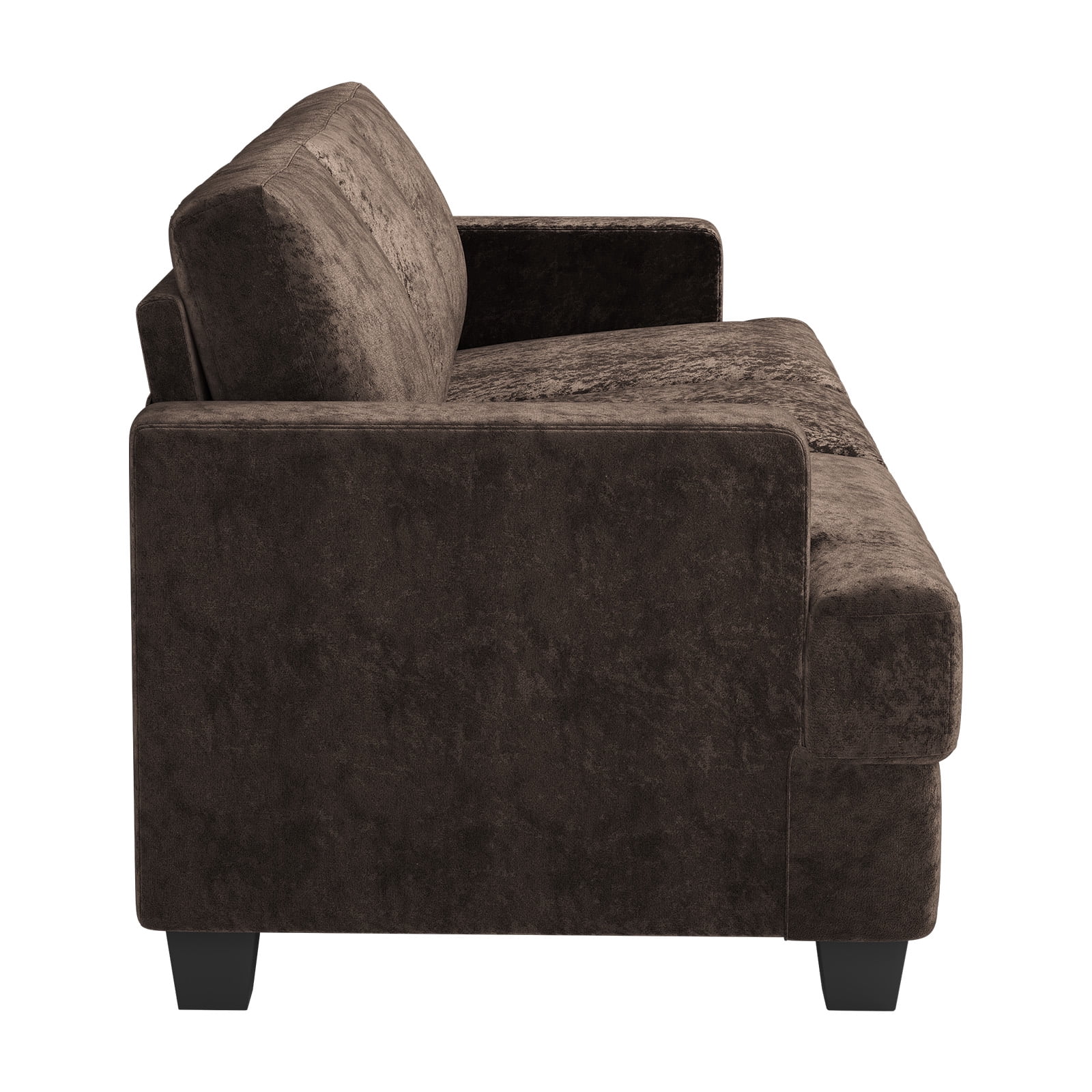 BLAZANT 89" Extra Deep Seats Oversize, Chenille Fabric 3 Seater Sofa for Living Room, Modern Couch and Sofa, Comfy Armrests and Seats and Backrests, Easy Installation,Dark Brown
