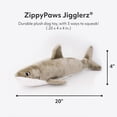 thumbnail image 2 of Juguete para mascotas ZippyPaws Jigglerz Interactive Squeaky Shark, 2 of 9