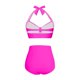 thumbnail image 5 of Traje de Baño Mujer Conjunto de Bikini Push Up Sexy Para Mujer, Traje de Baño de Dos Piezas de Cintura Alta, Tankini Con Estampado Fruncido Retro, Para Playa, Piscina y Fiesta 1836, 5 of 5