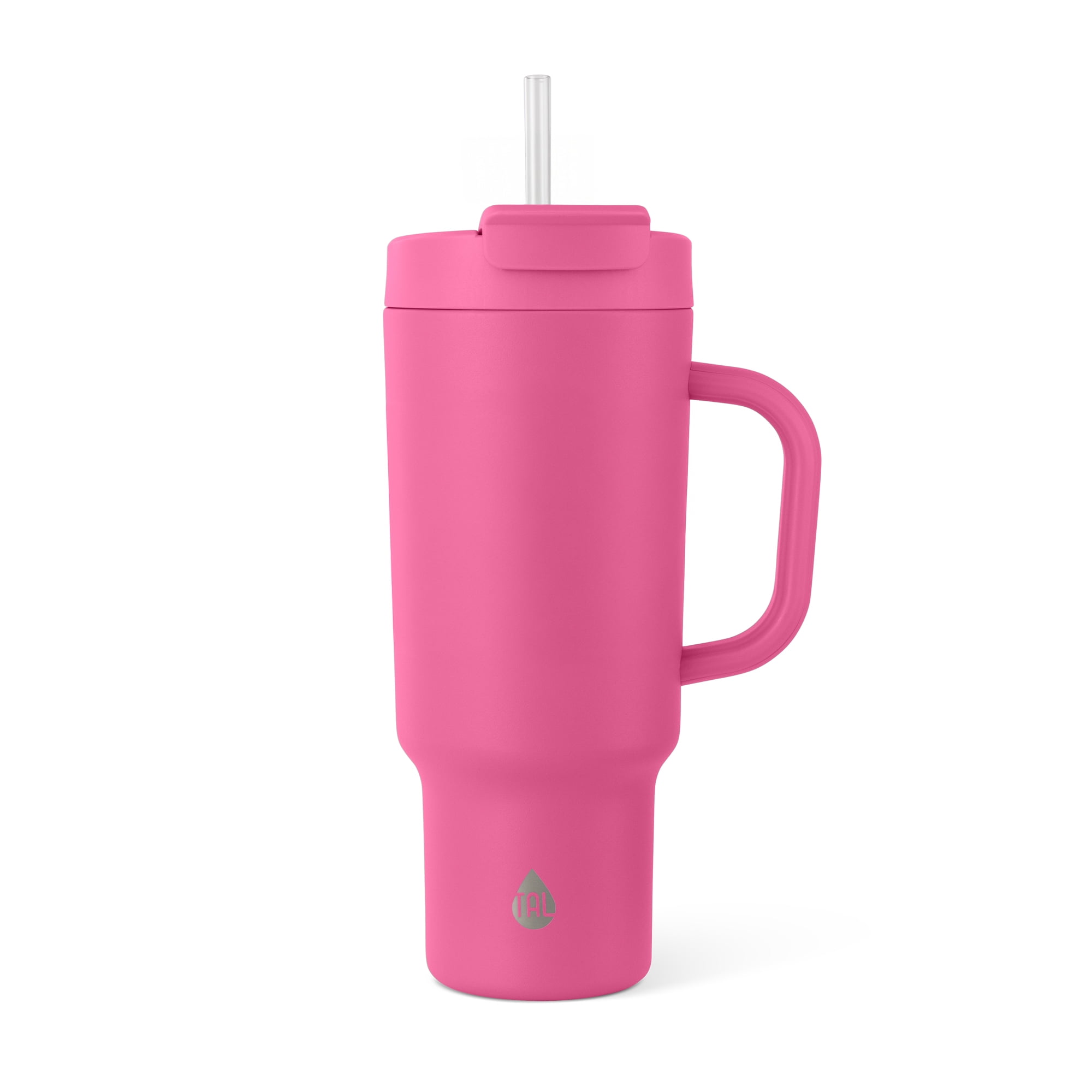 TAL Stainless Steel Hudson Tumbler with Straw 40 fl oz, Pink