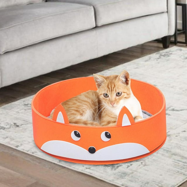 Cama para Gato Salvador casa para perros pequeños parte inferior antideslizante redonda extraíble y cálida M