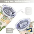 thumbnail image 5 of Cactus 40 Oz Tumbler with Handle Lid and Straw, Stainless Steel Double Walled Vacuum Insulated Cup, Cute Anniversary Wedding Birthday Gifts Tumbler for Women Men Friends Outdoor Indoor, 5 of 7