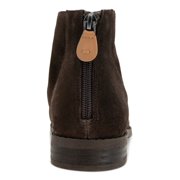GENTLE SOULS KENNETH COLE Womens Brown Emma Round Toe Stacked Heel Zip-Up Leather Booties 5.5 M