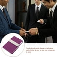 thumbnail image 2 of MasteelfCA Business Card Holder Metal Business Card Pocket Leather Card Case Business Card Case, 2 of 7