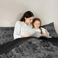 thumbnail image 5 of Castle Fairy Kids Luxury Vintage Damask Twin Comforter Sets,Bohemian Floral Bedding Set, 5 of 8