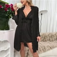 thumbnail image 1 of Cameland Lingerie pour Femmes en Maille Transparente Pyjama Tentant Dos Nu Tenue d'Intérieur, 1 of 5