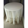 thumbnail image 2 of 70 inch Lace Tablecloth Round with Floral Pattern for Birthday Party, Wedding Reception, 2 of 3