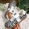 thumbnail image 5 of Domzle Women Retro Gum Sole Fashion Sneakers | PU Leather Classic Tennis Walking Shoes Anti Slip Trainers Black 37, 5 of 7