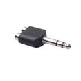 thumbnail image 2 of Inteprter Adaptador de Audio estéreo de 1 a 2, 6,5mm, conector a a RCA Dual, AV Juegos de teclado y mouse para computadora, 2 of 3