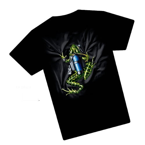 Amphibious Outfitters Scuba Frog T-Shirt, Black
